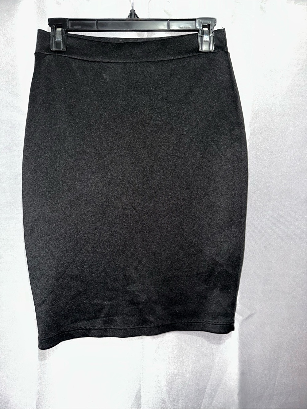 Women's Black High-Rise Pencil Skirt
